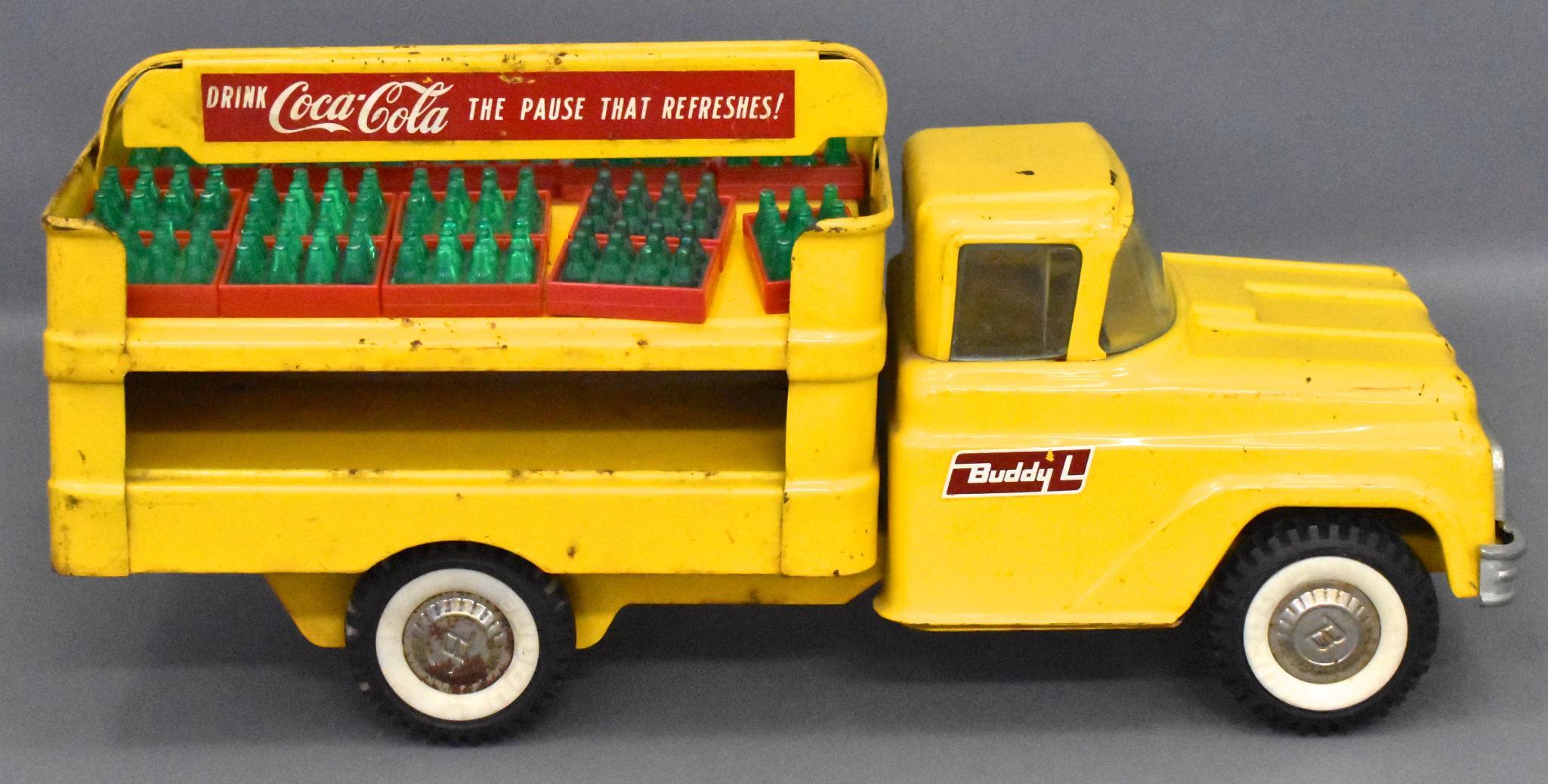 Vintage-NEW 1985 BUDDY L 10 COCA-COLA MACK CRUISE-LINER TRUCK