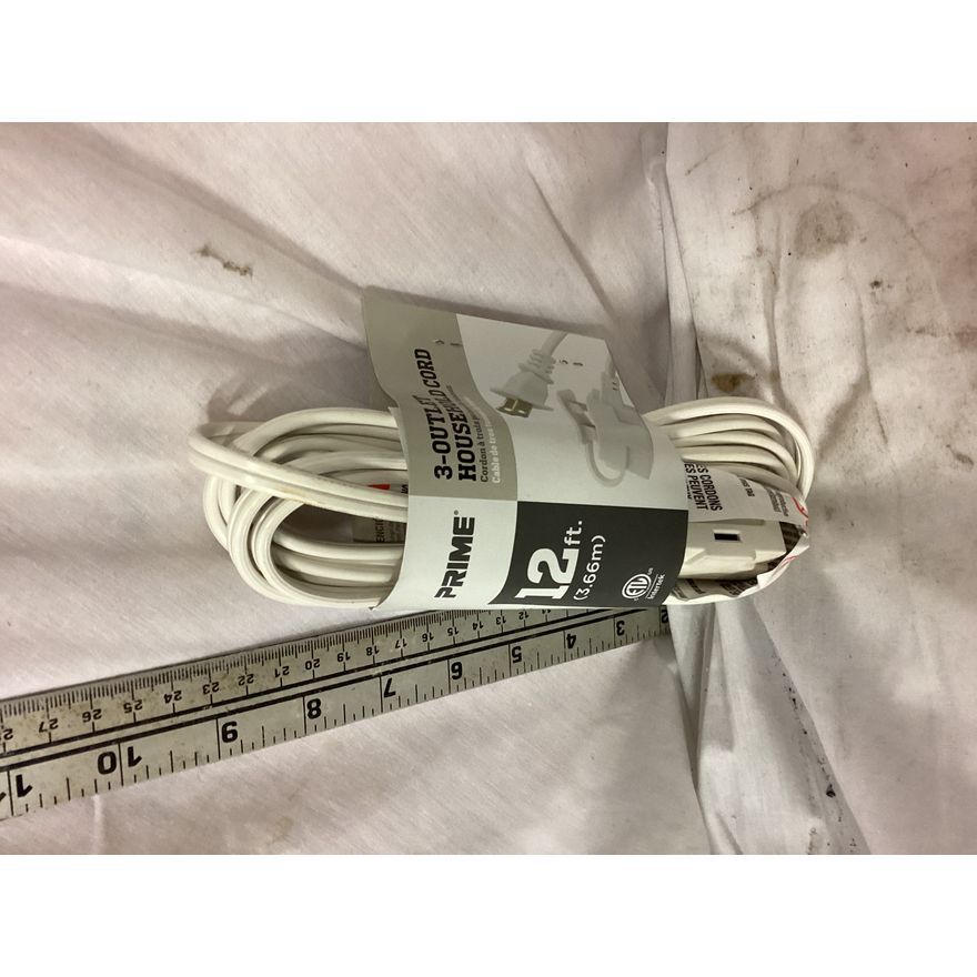 Prime 12ft 3-Outlet Household Cord