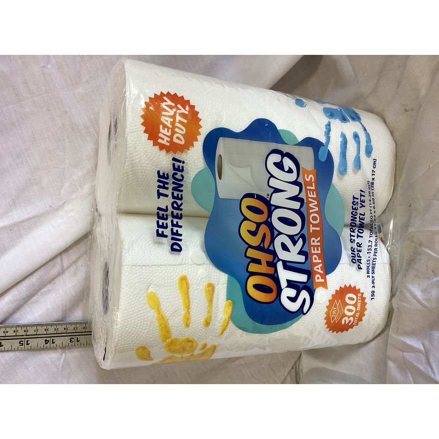 Oh So Strong Heavy Duty Paper Towels- 2 Ply (300 Total Sheets)