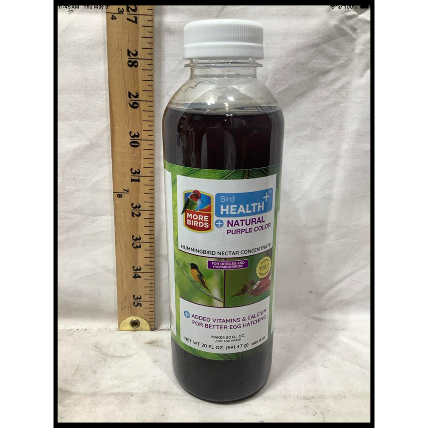 20oz More Birds Bird Health+ Hummingbird Nectar Concentrate