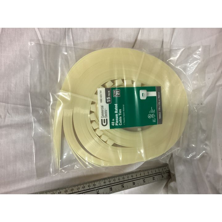 Commercial Electric 15pk 48'' Plenum Rated Cable Ties