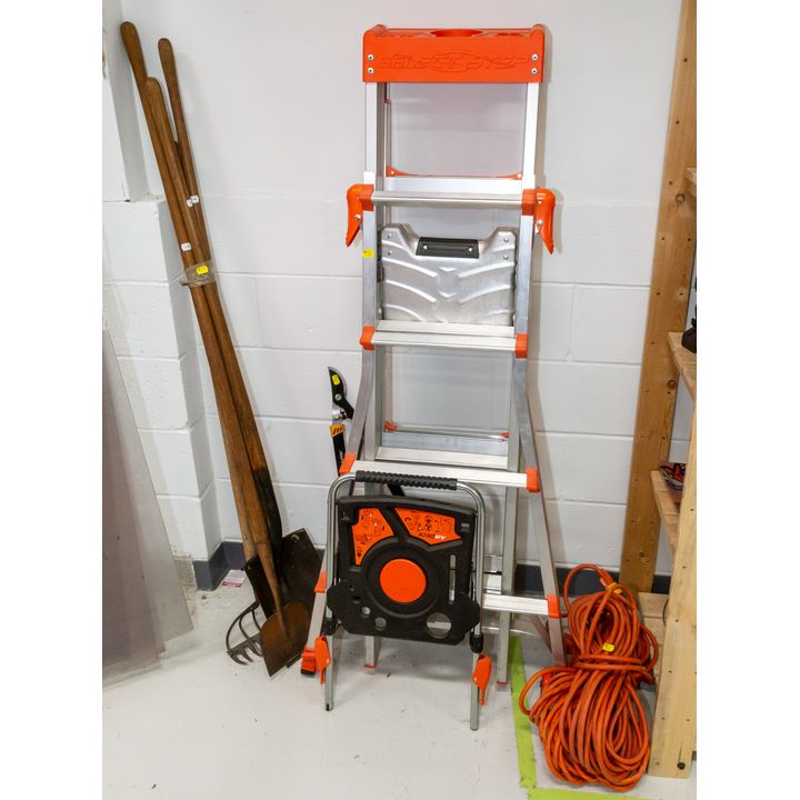 Two Ladders, Selection of Garden Tools