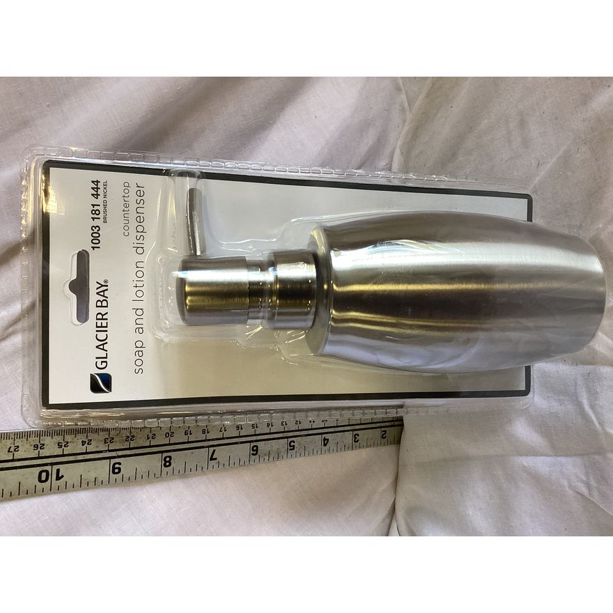 Glacier Bay Soap & Lotion Dispenser- Countertop (Brushed Nickel)