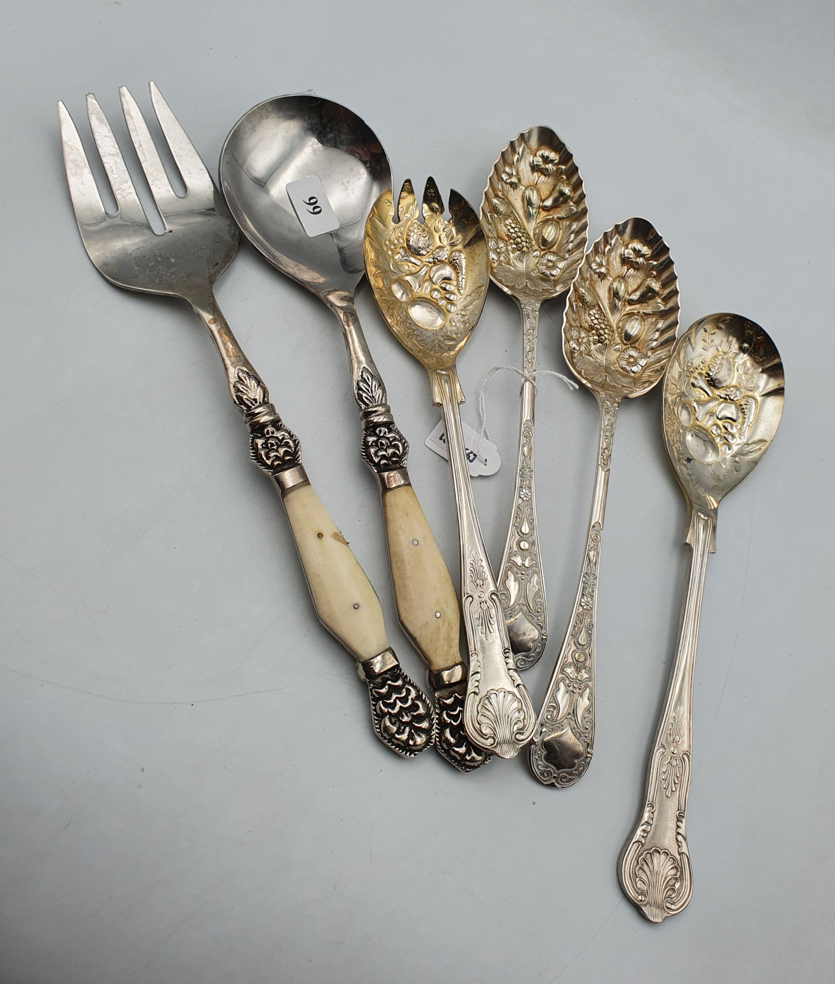 Three Pairs Of Serving Spoons