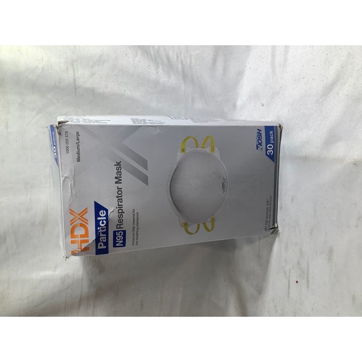 HDX 30pk Particle N95 Respirator Mask Not for Medical Use Medium/Large