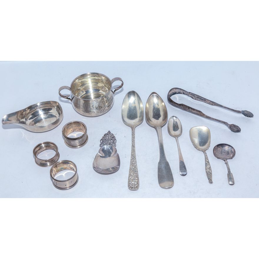 Coin and Sterling Flatware & Hollowware
