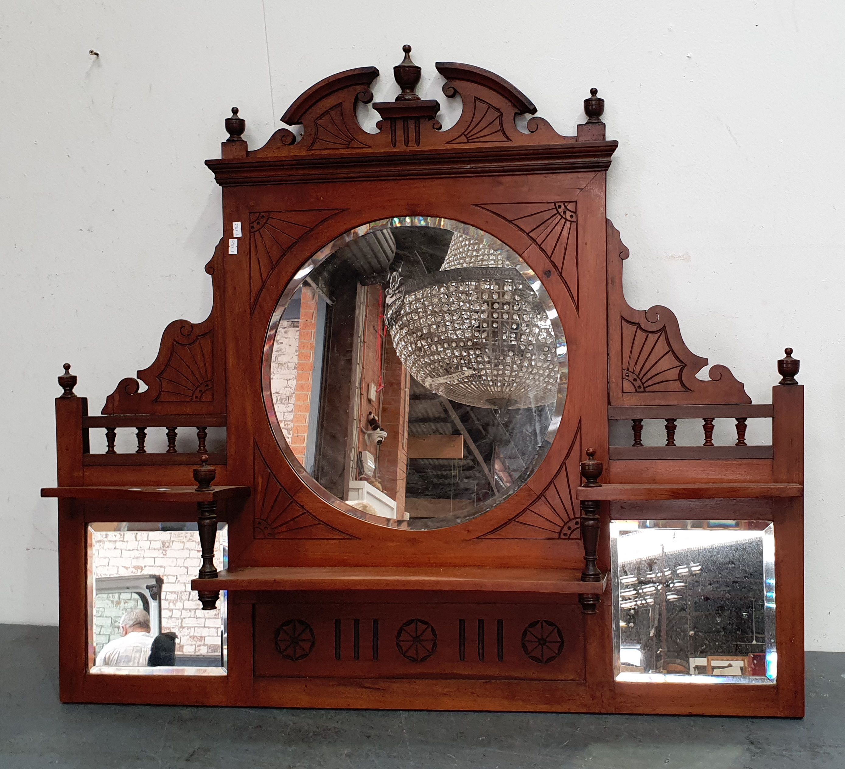 A Decorative Carved Wall Mirror
