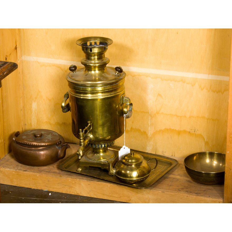 A brass Samovar