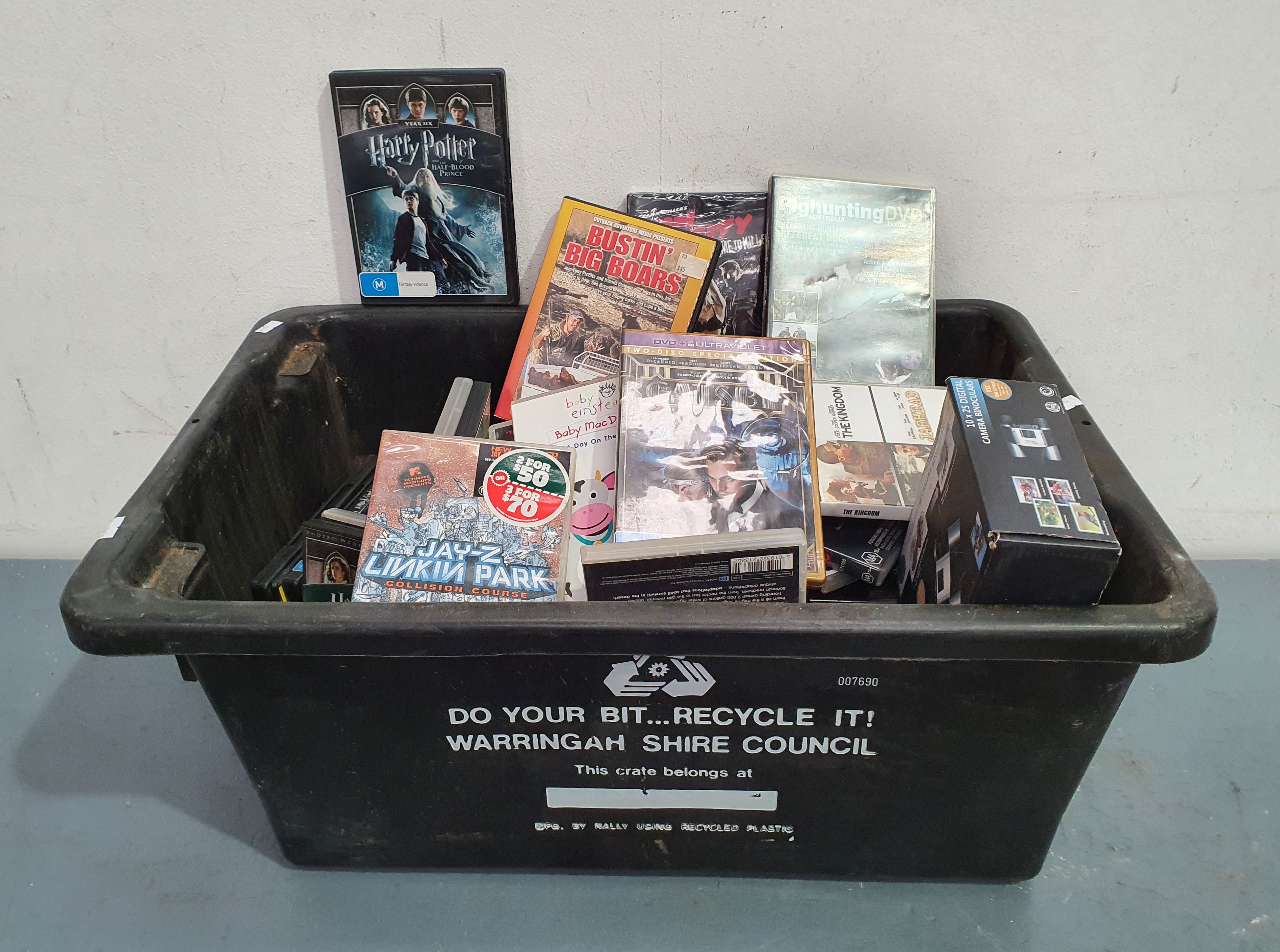 A Box Of Various Dvds