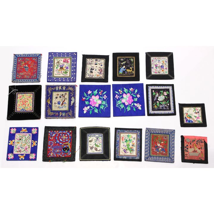 Chinese Small Embroidered Fragments