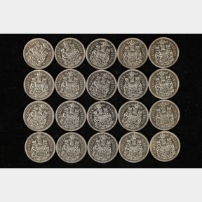 20-1968 CANADA 50 CENT BRILLIANT UNC COINS