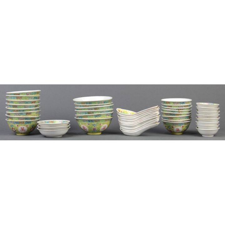 Chinese Porcelain Bowls, Wanshou Wujiang