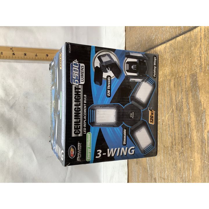Performance Tool Power Energy Efficient 6,500+ Lumen LED Replacement Bulb 3 Wing Light