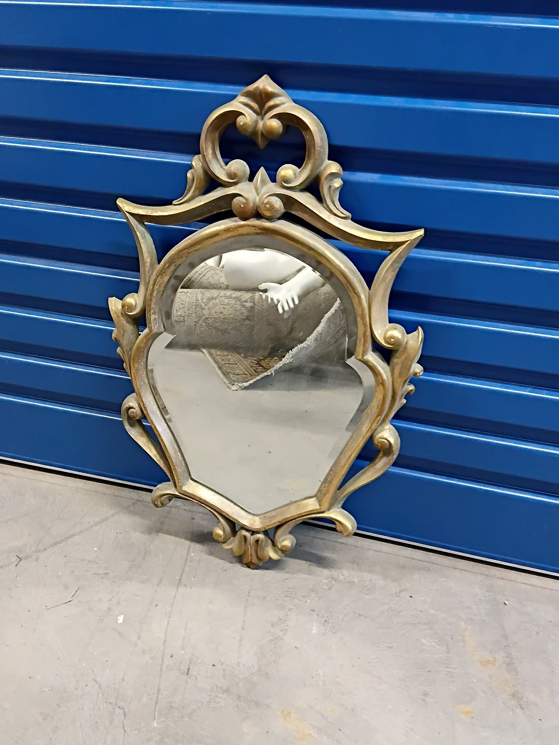 An Ornate Timber Gilt Framed Mirror