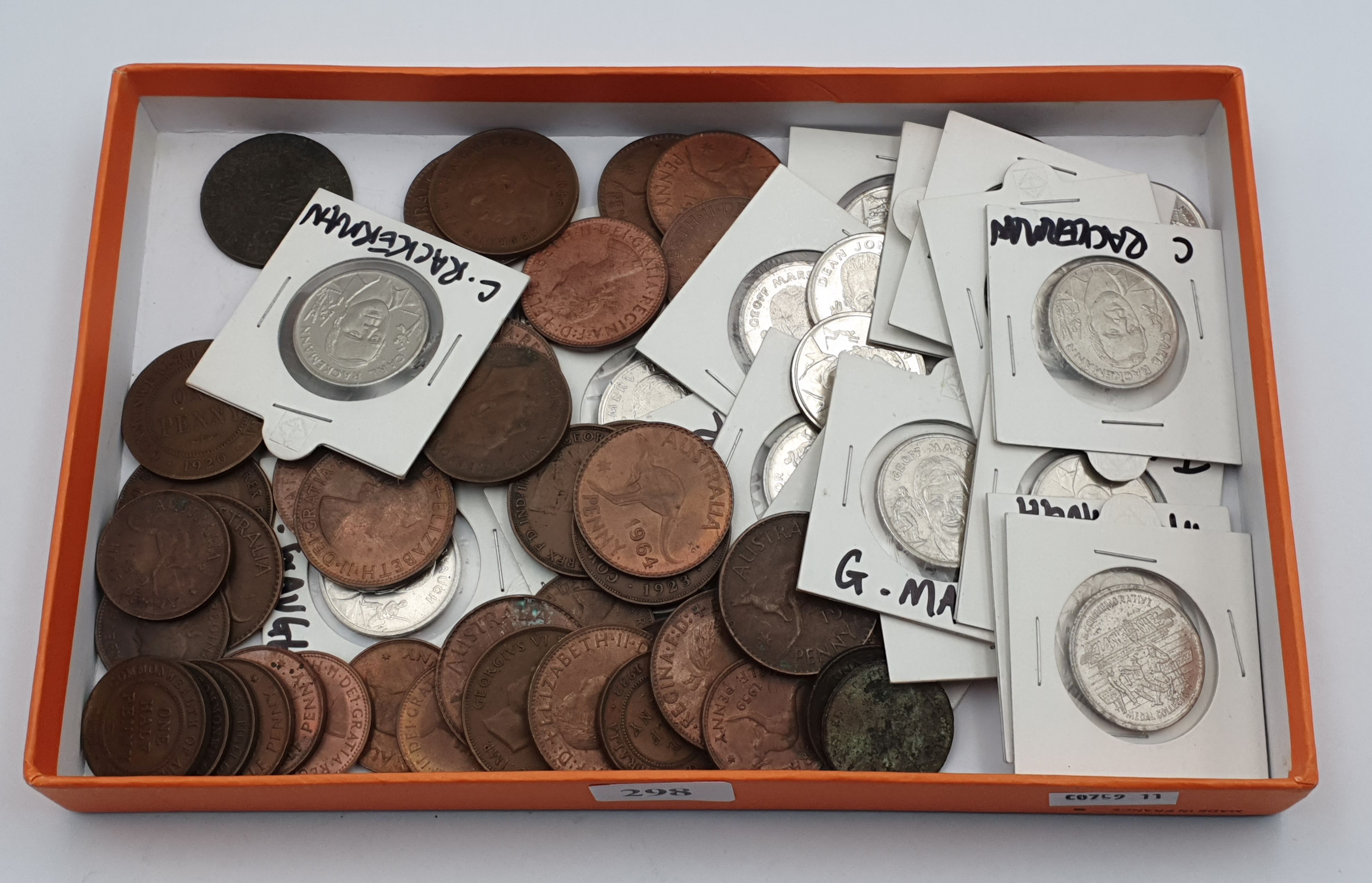 298 · A QUANTITY OF CRICKET COINS