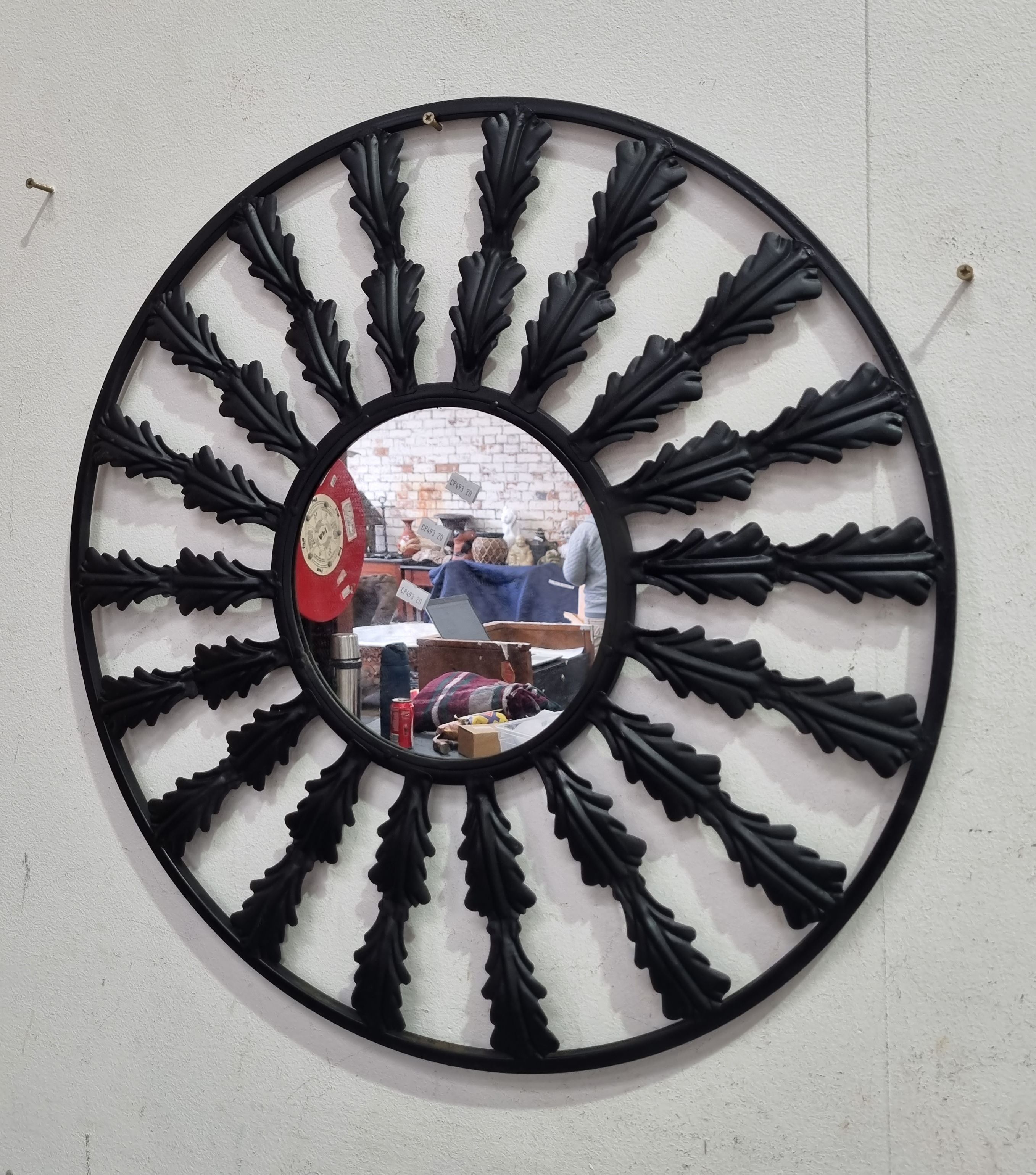 A Decorative Metal Mirror