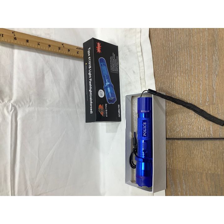 KTS 41101B Light Flashlight w/ Stun Gun - Blue - USB Rechargeable