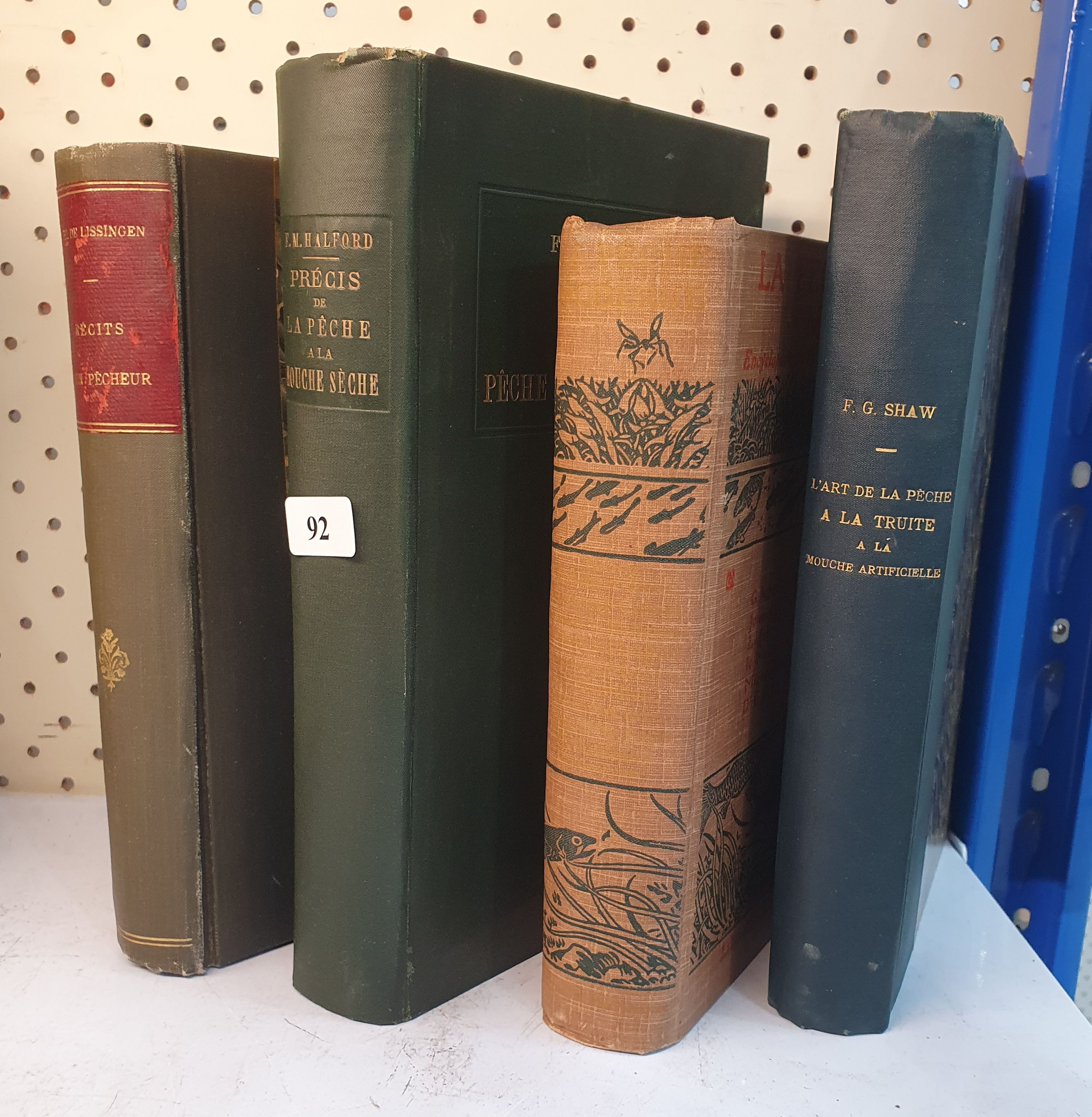 92 · A GROUP OF FOUR HUNDRED YEAR OLD BOOKS IN FRENCH