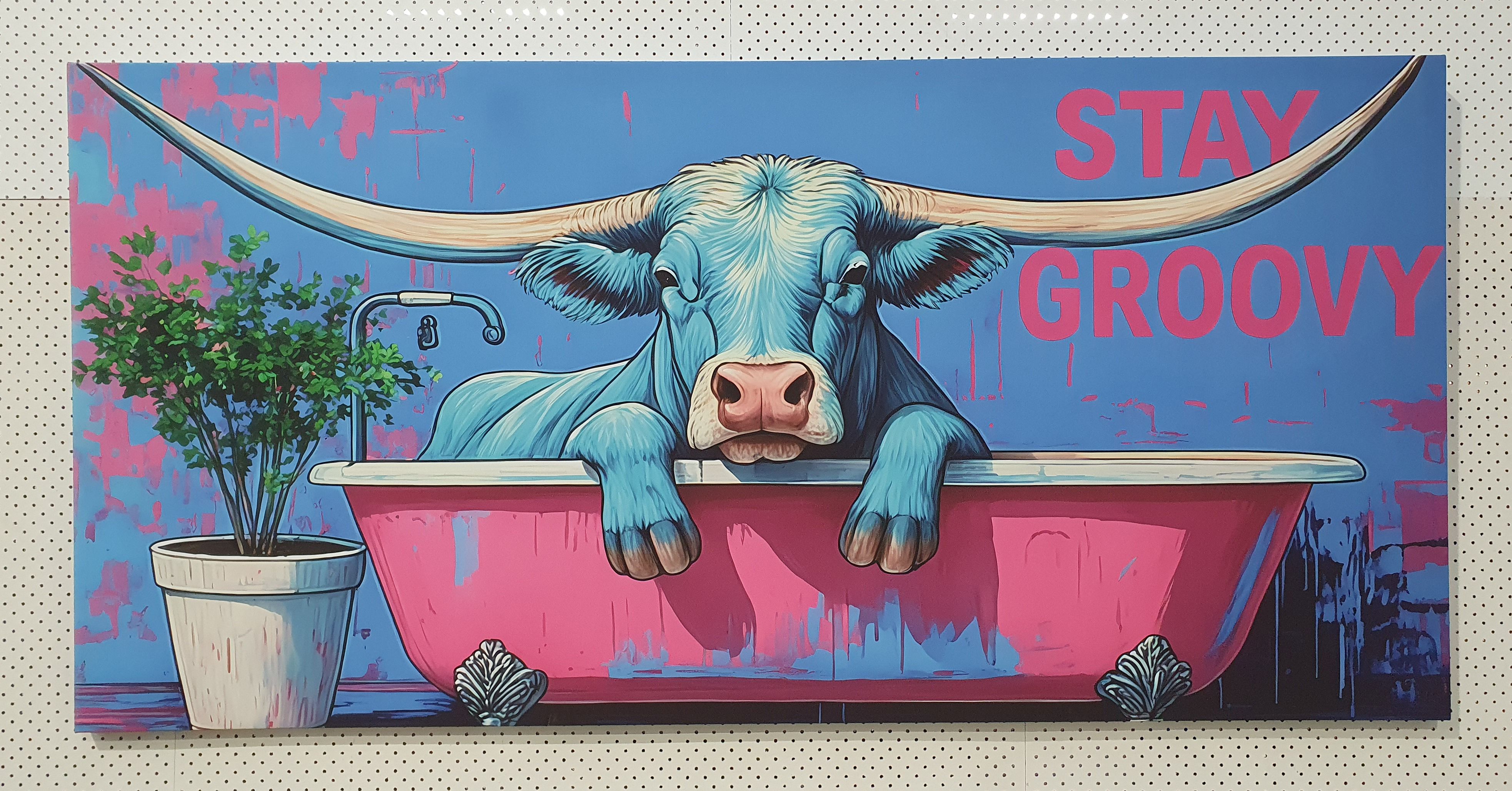 457 · A LARGE COLOURFUL PRINT
