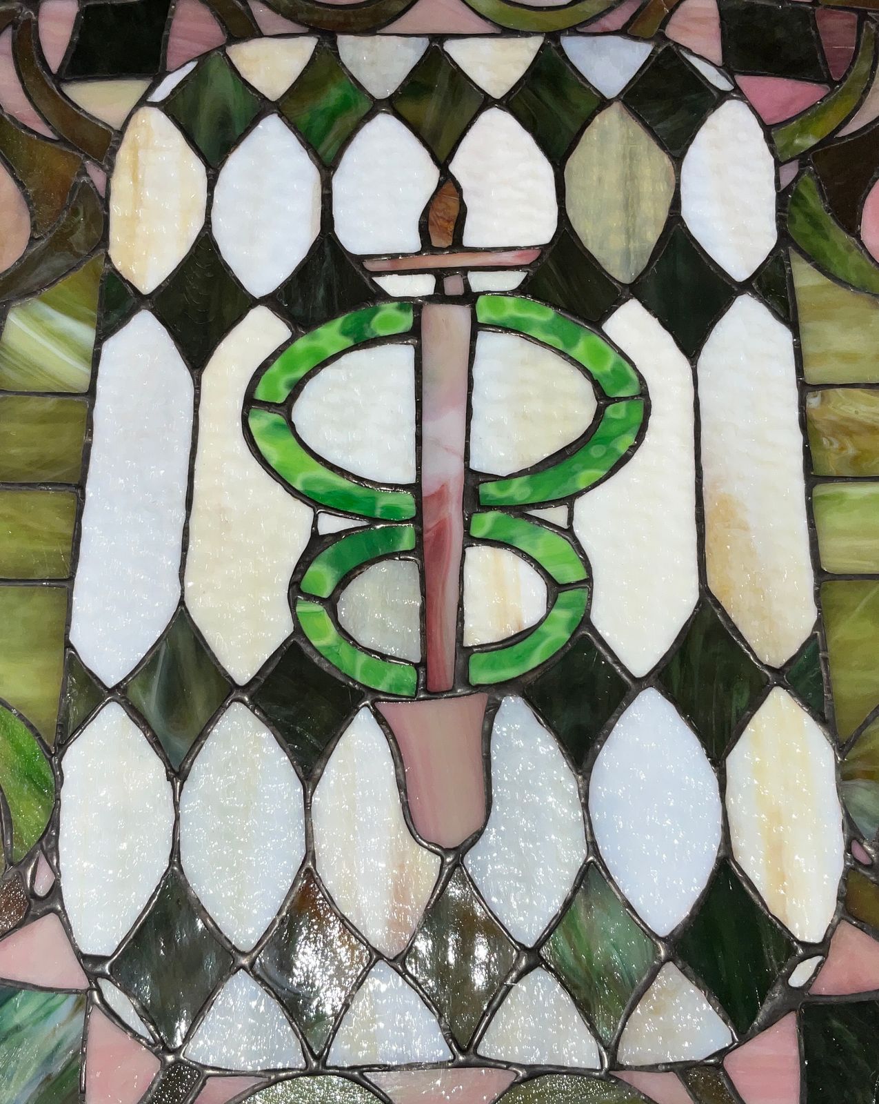 STAINED GLASS WALL HANGING PANEL Teel Auctions
