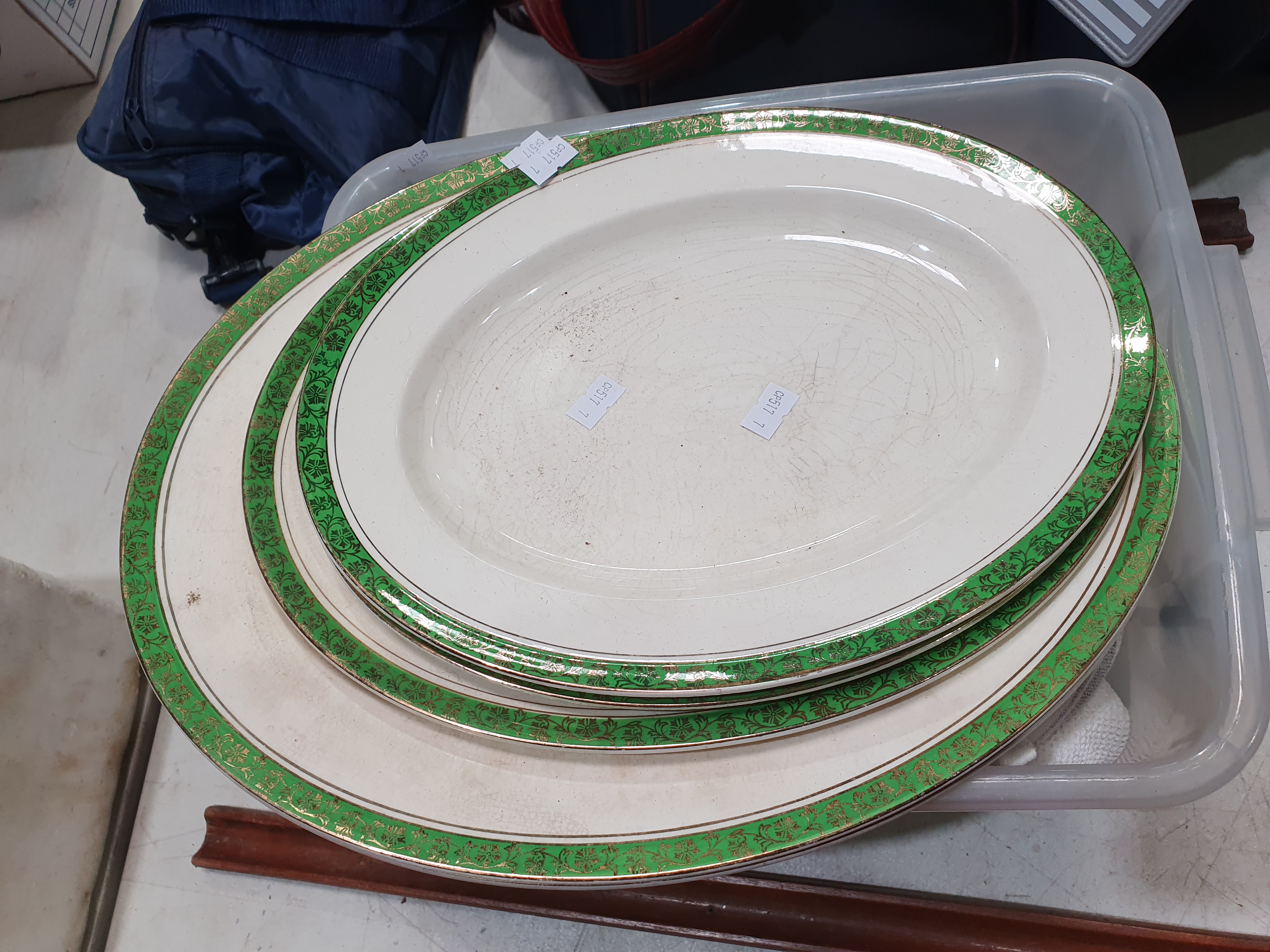 486 · A GROUP OF VARIOUS CERAMIC PLATES CUPS AND BOWLS