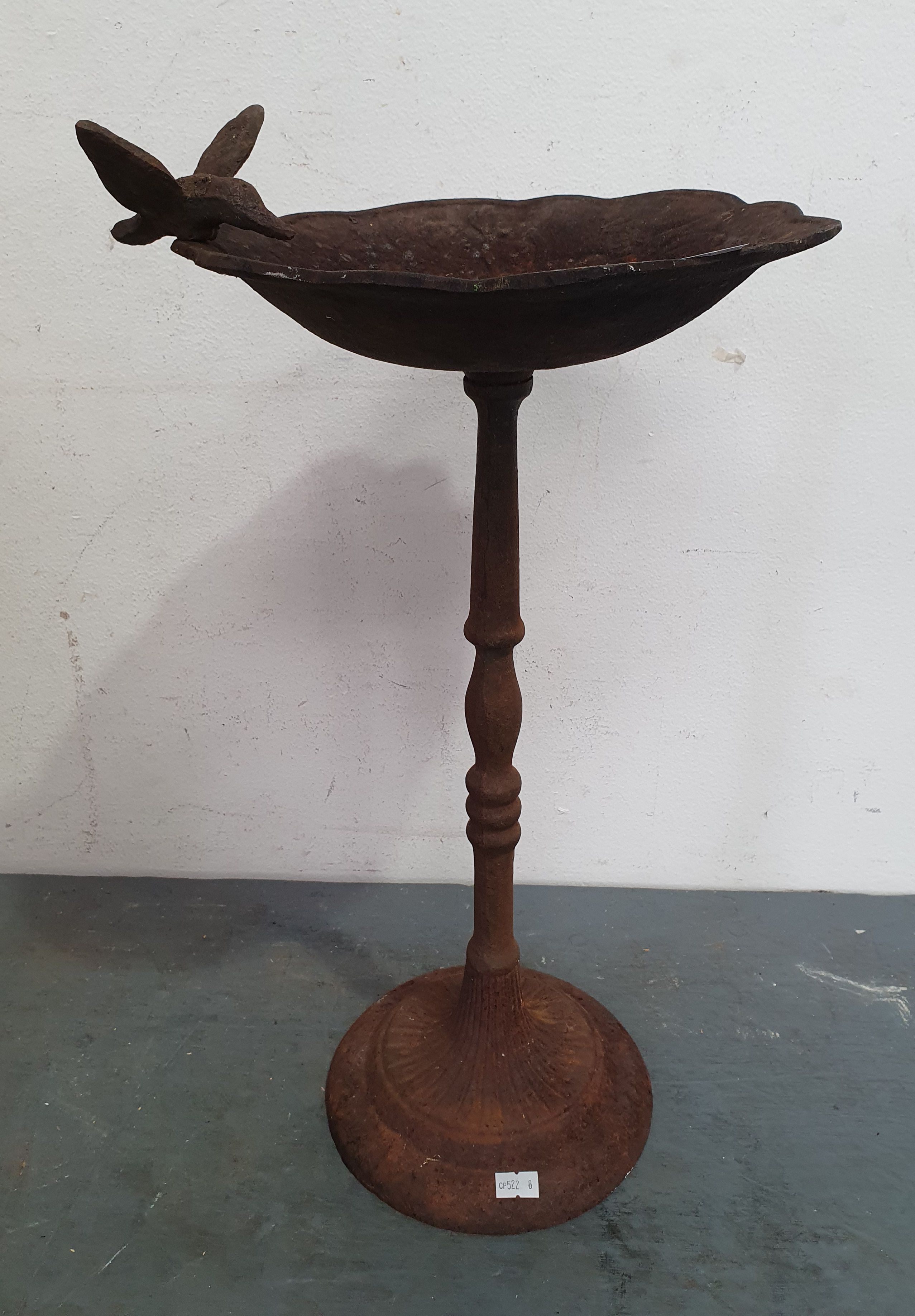 A Cast Iron Birdbath