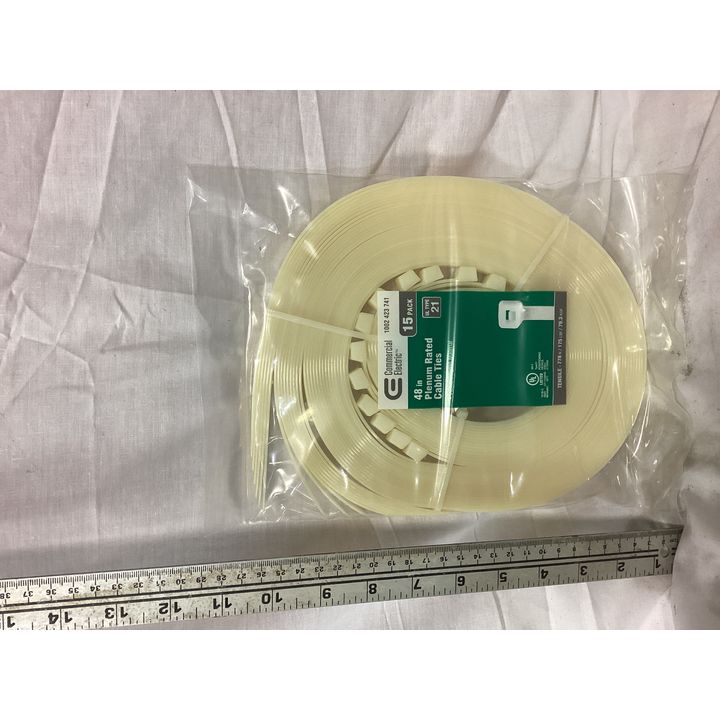 Commercial Electric 15pk 48'' Plenum Rated Cable Ties