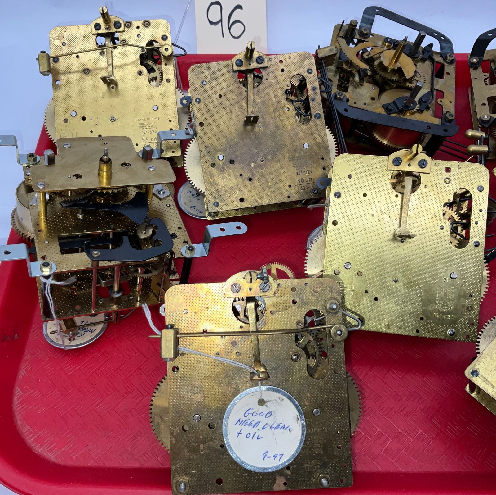 ASSORTED GERMAN CLOCK MOVEMENTS. Teel Auctions