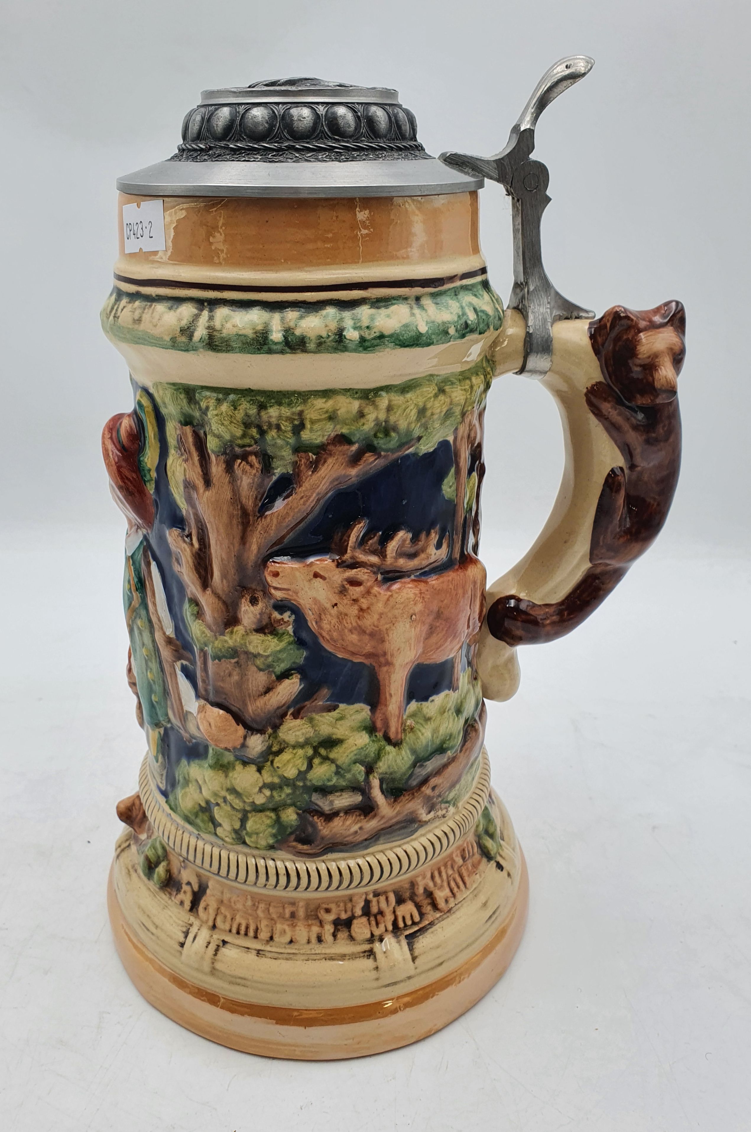 160 · A POLISH CERAMIC TANKARD
