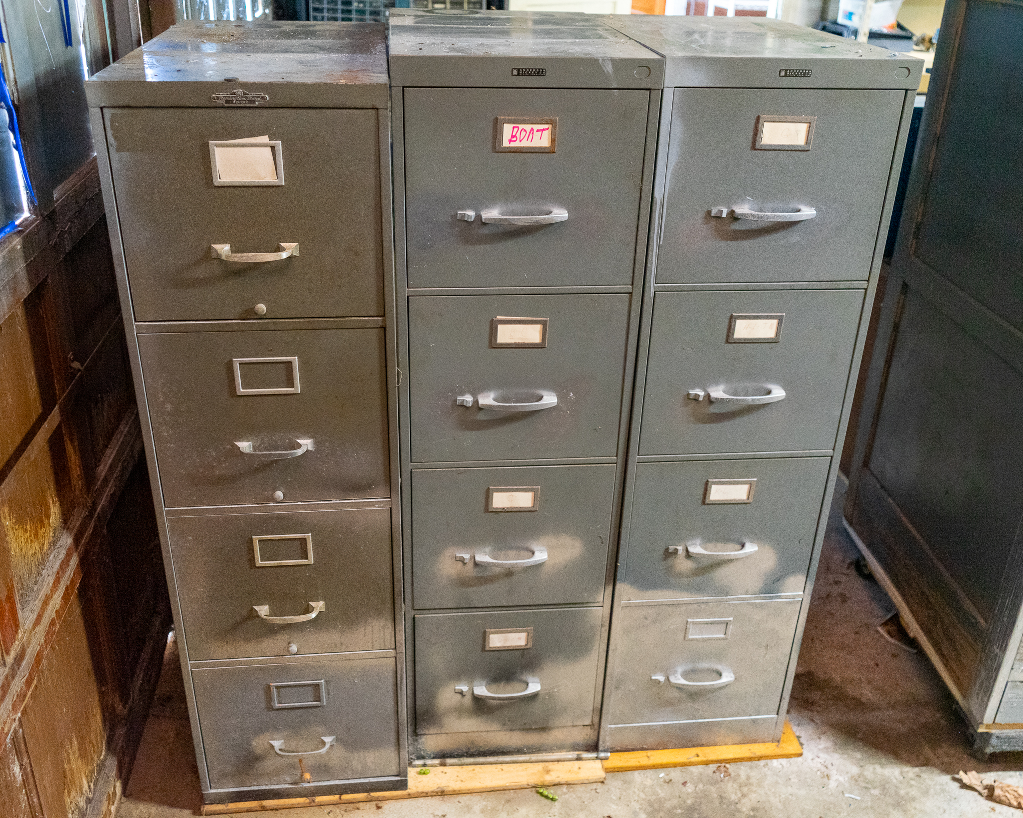 Three Metal File Cabinets | Harritt Group, Inc