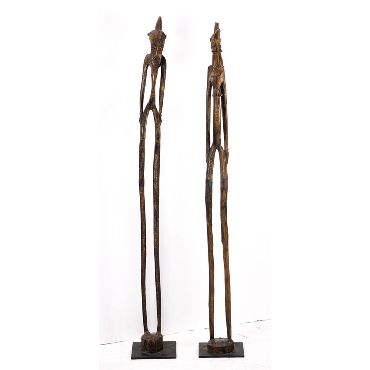 (lot of 2) African sculptures
