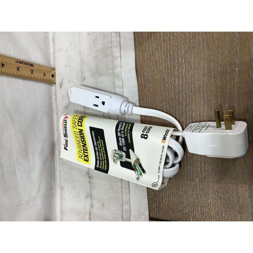 Woods Fire Shield 8ft Extension Cord