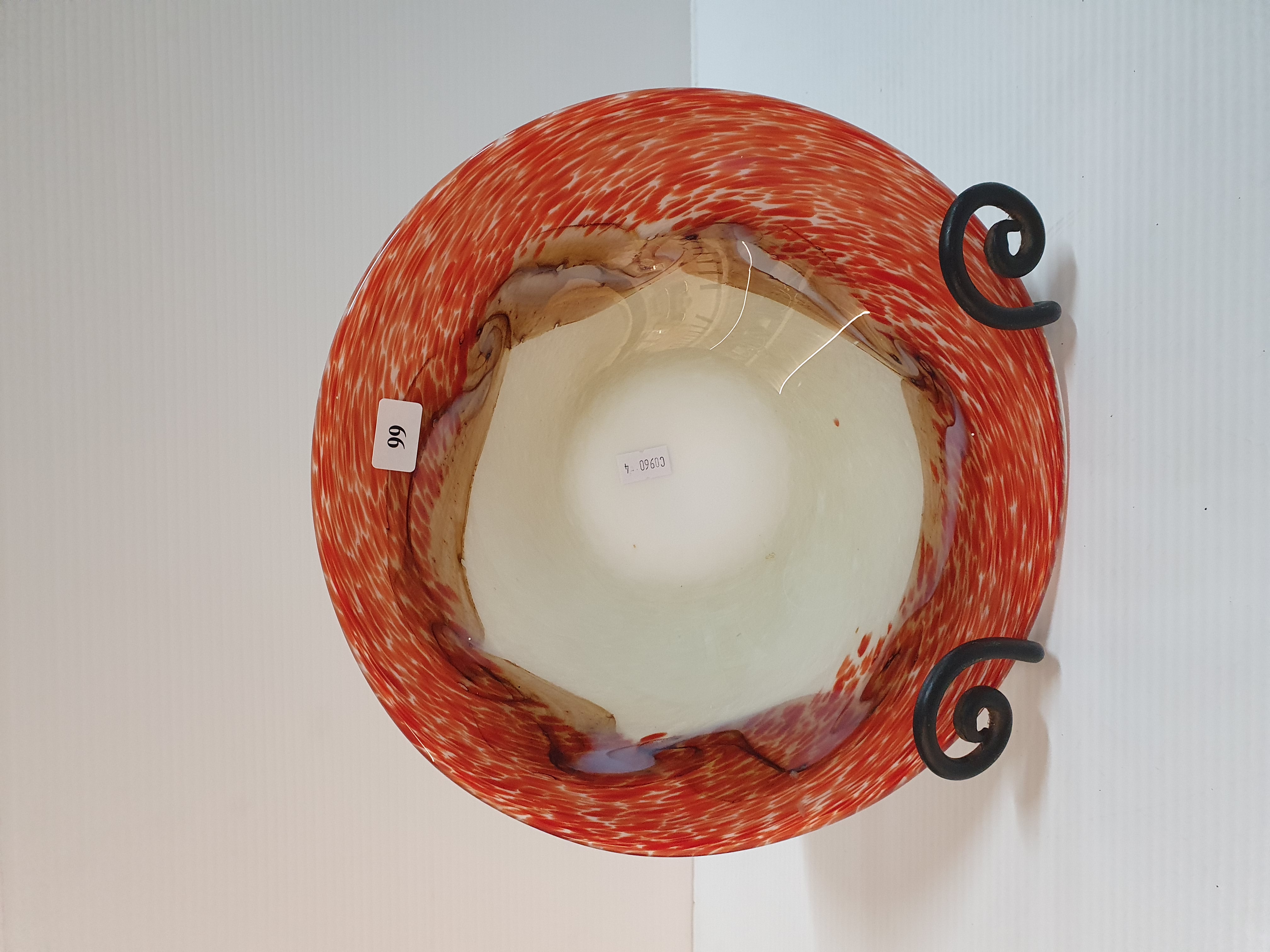 99 · A RIKARO (ITALY) ART GLASS SHALLOW BOWL