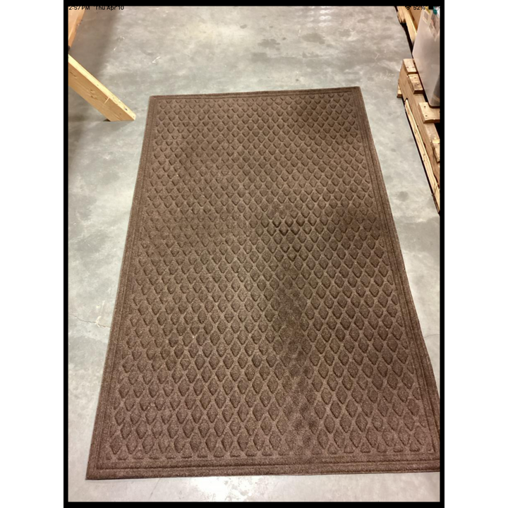 3ft x 5ft Brown Outdoor Mat- Has Damage To Back/Side Of Rug