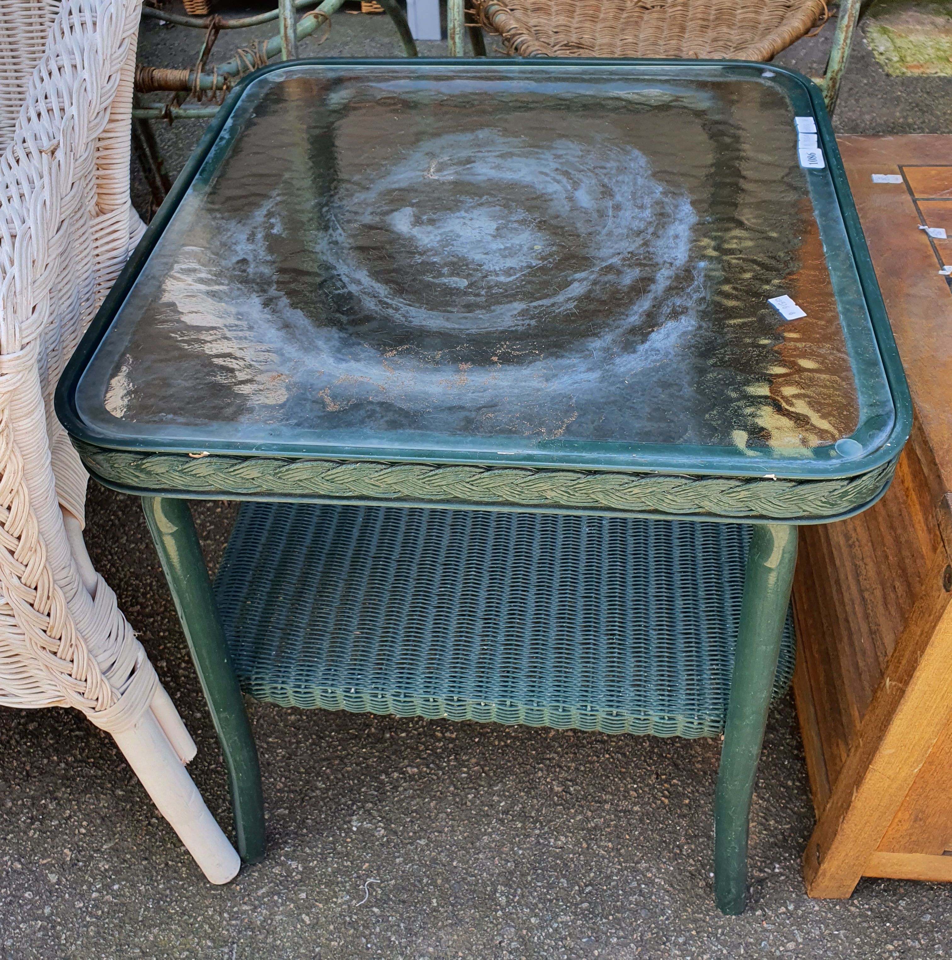 A Cane Side Table