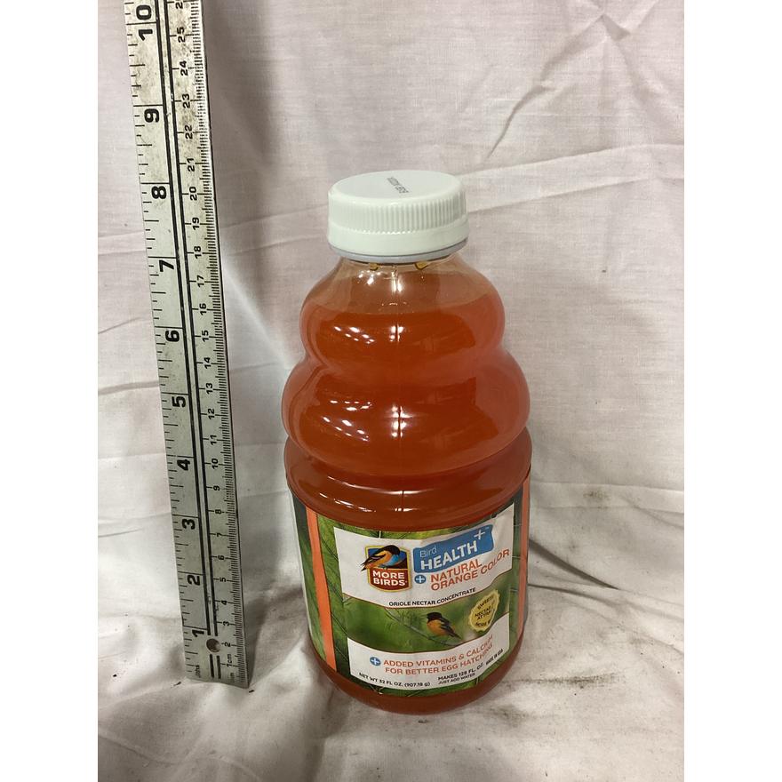 More Birds Bird Health Natural Orange Color Oriole Nectar Concentrate- 32oz