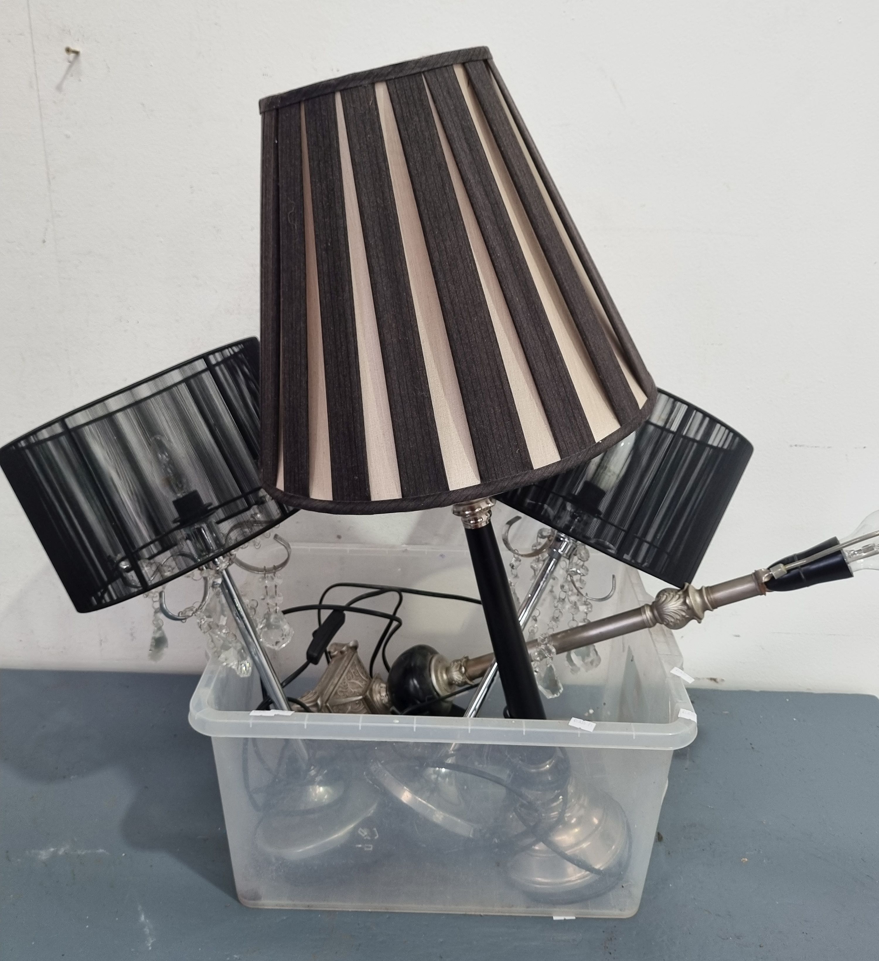 A Group Of Table Lamps