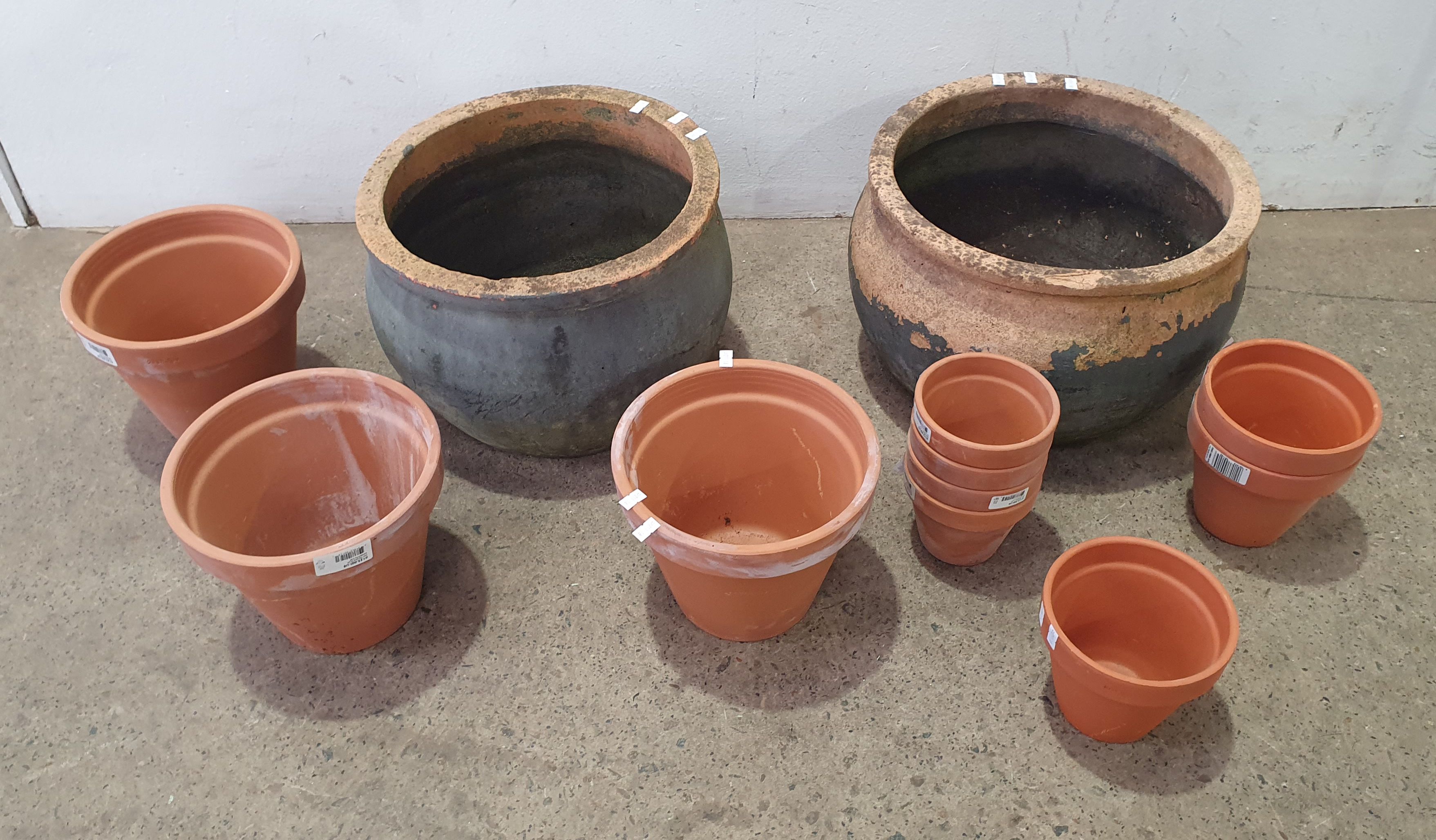 A Group Of Pots