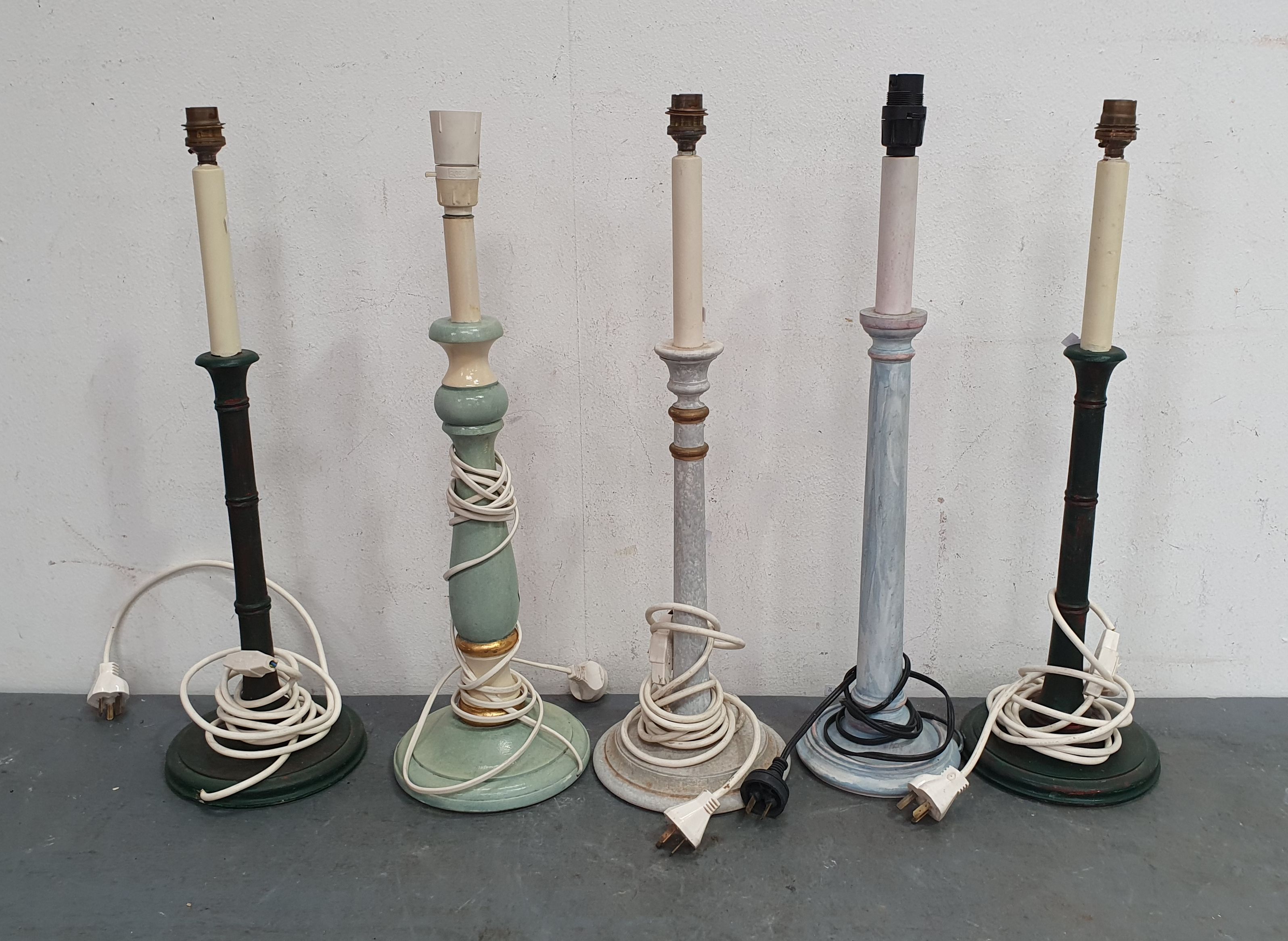 A Group Of Lamp Bases
