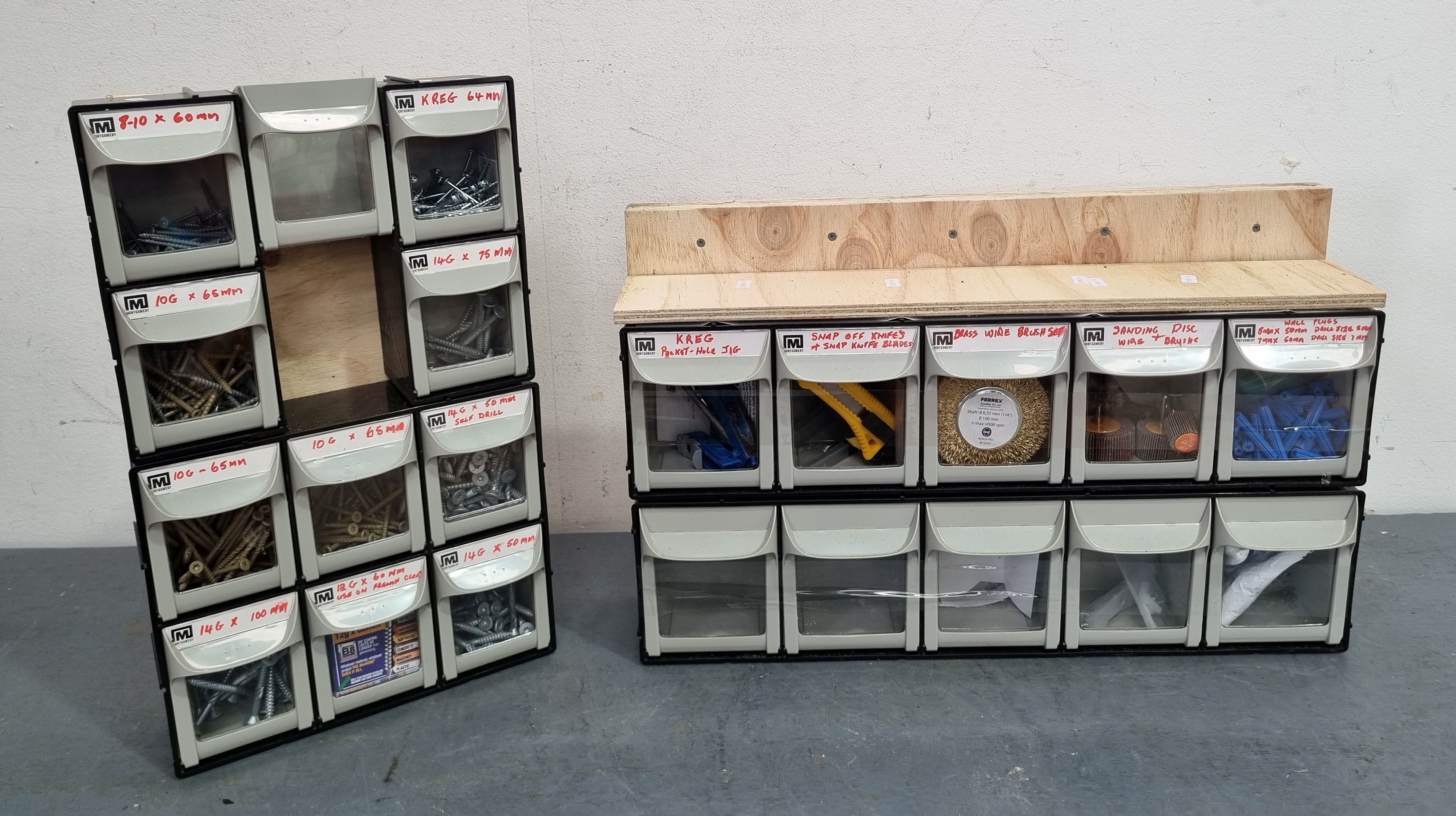 Two Tool And Screw Organisers