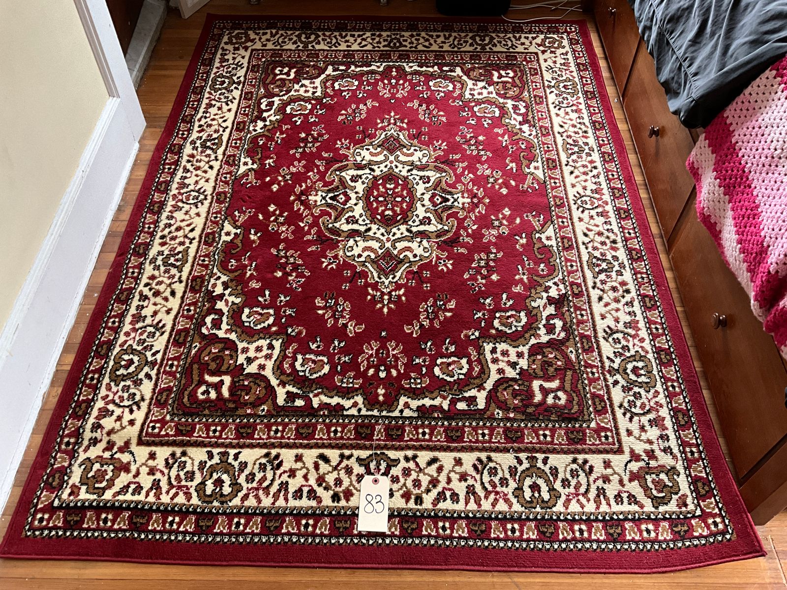 KASHAN KING ANTEP MARRON BEIGE AREA RUG. Teel Auctions