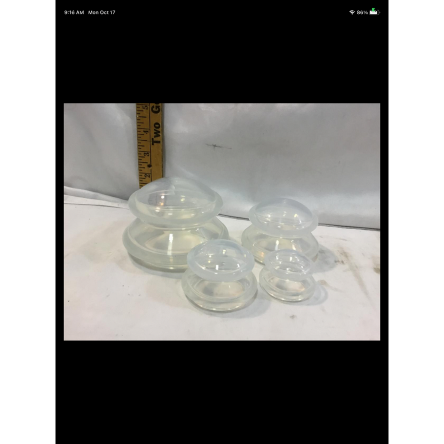 BUYING (4) Silicone Cupping Set For Massage Therapy