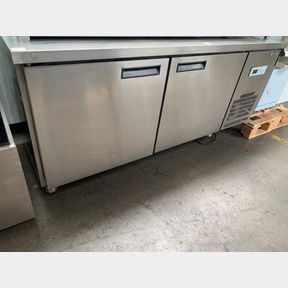 COM CHEF STAINLESS STEEL 2 DOOR UNDERBENCH FREEZER