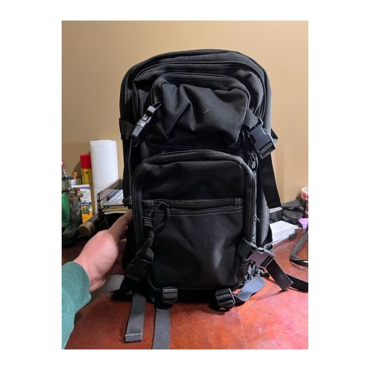 Glock Perfection 7-Compartment Black Tactical Back Pack