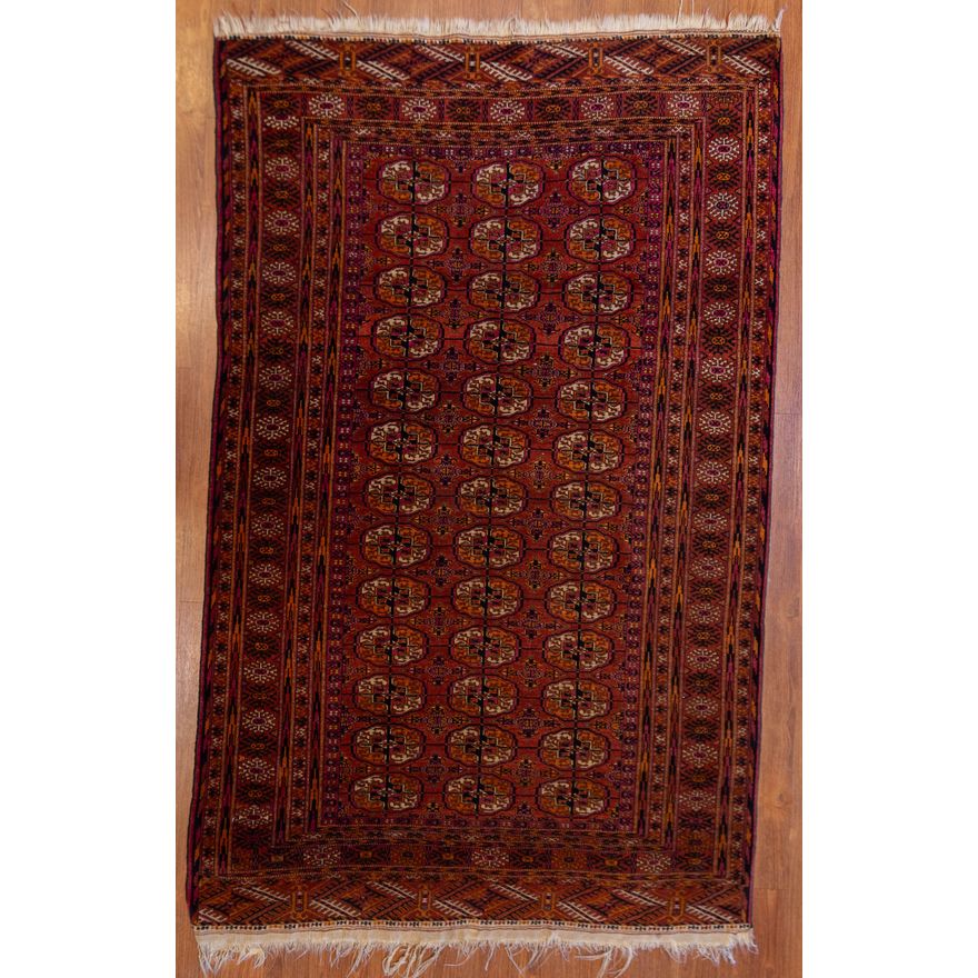 Bokhara Rug, Pakistan, 3.8 x 5.8