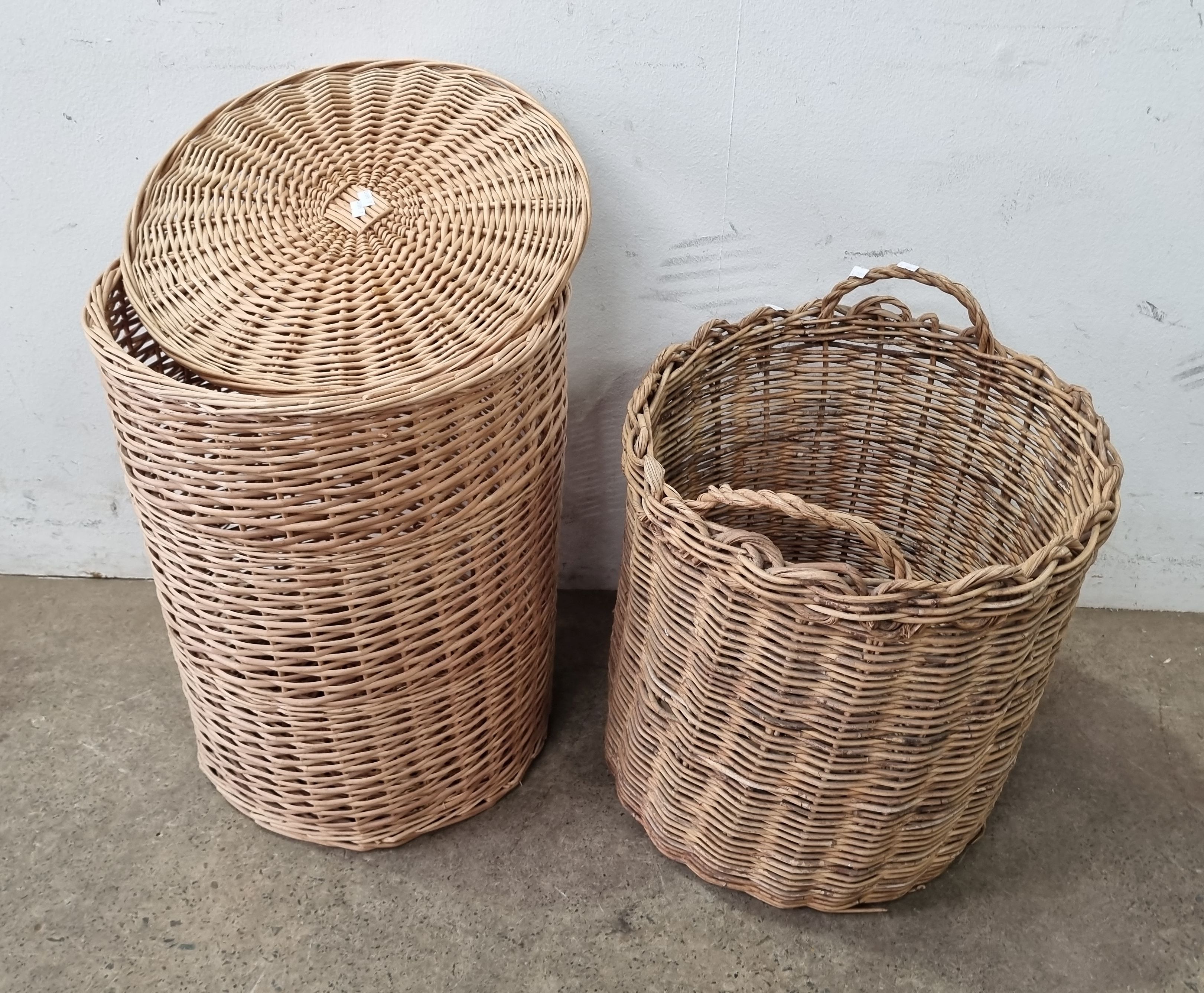 A Pair Of Cane Baskets