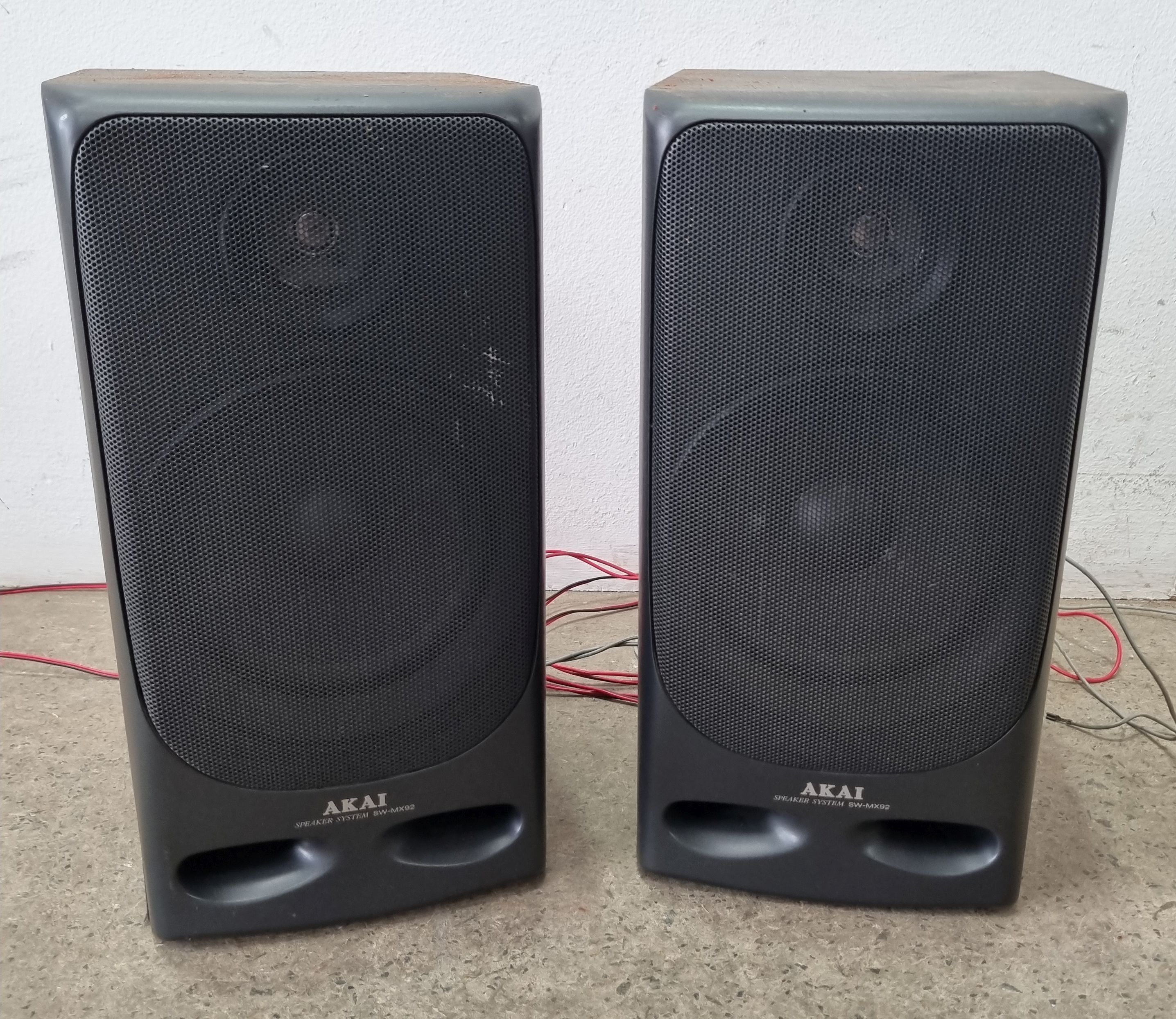 A Set Of Akai Speakers