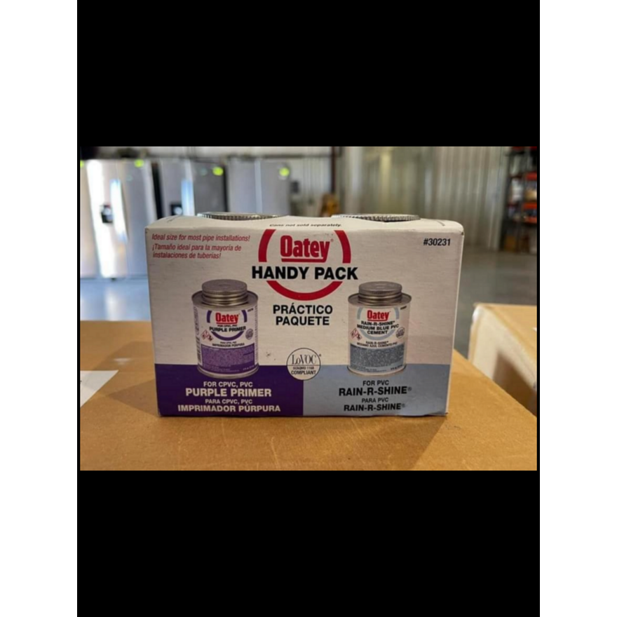 Oatey Handy Purple Primer & Medium Blue PVC Cement