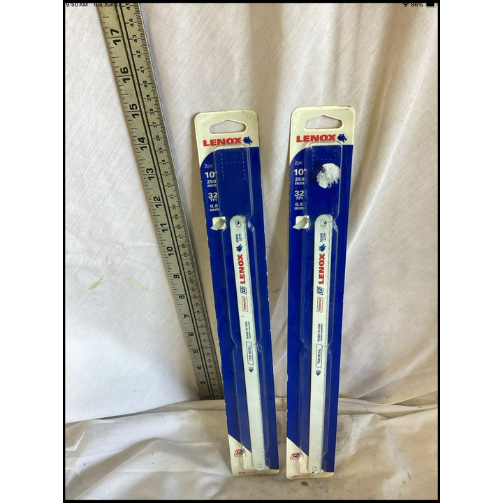 BUYING (2) Lenox 2pc 10'' 32TPI Reciprocating Saw Blades