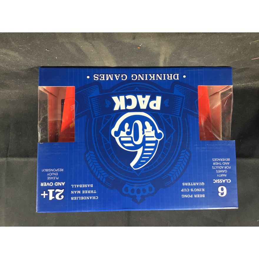 6 Pack Drinking Games - 6 Classic Party Games for Adults & Their Beverages Ages 21+